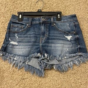 LOW RISE JEAN SHORTS